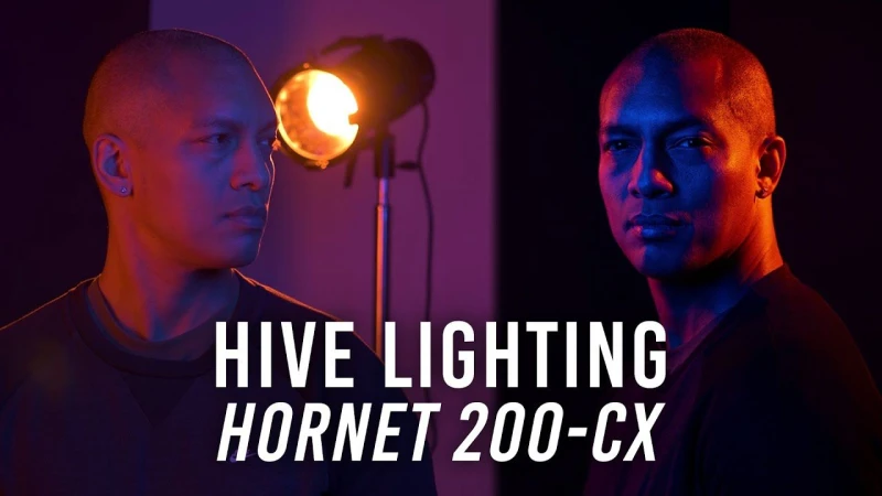 Studio Portrait Lighting with the HIVE Antenna App Hornet 200-CX LED Light