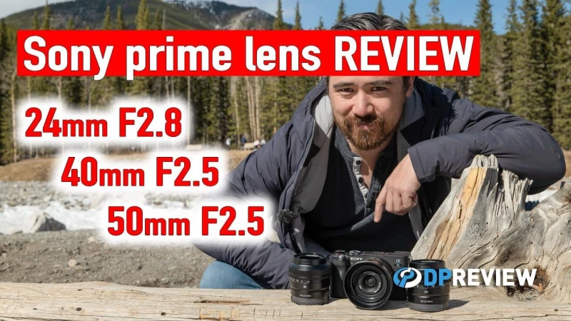Sony 24mm F2.8, 40mm F2.5, and 50mm F2.5 Review