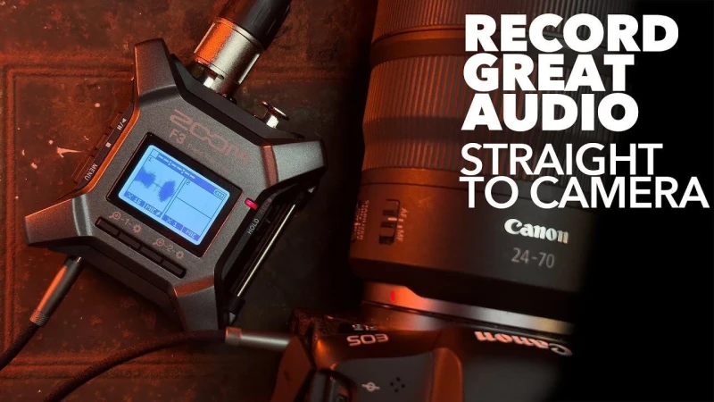 How to get great audio in camera with a Zoom F3 recorder 32-bit float