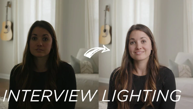 Professional Interview Lighting IN YOUR LIVING ROOM