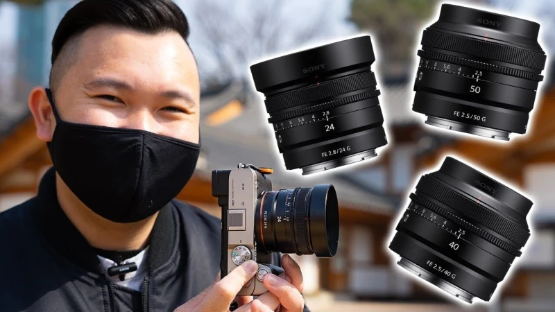 COMPACT SONY LENSES REVIEW! 24mm 40mm 50mm G for a7 IV III a7C a7S a7R a9