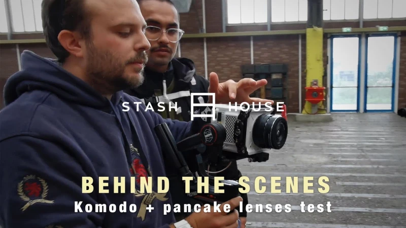 RED Komodo 6k with cheap Pancake lenses. Bad idea? Stash House Behind the scene s