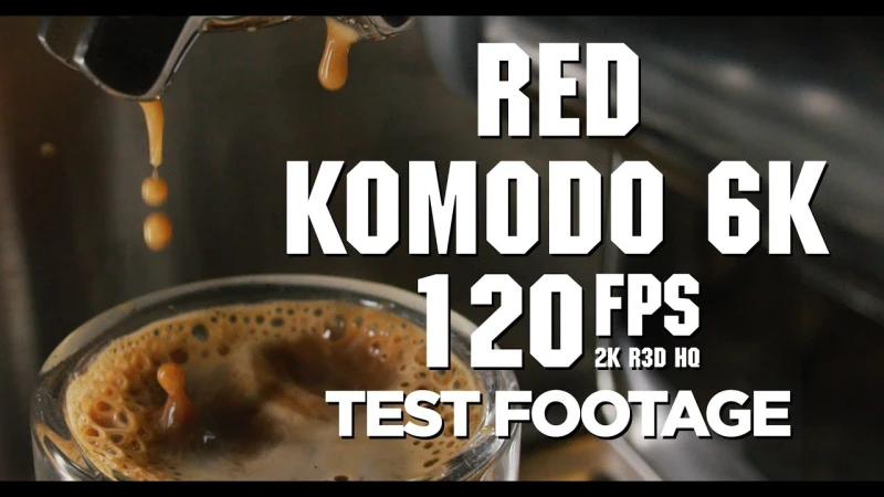 RED KOMODO 6K 120 FPS SLOW MOTION TEST FOOTAGE ESPRESSO